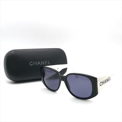 Chanel Logo Sunglasses Bicolor Black White Eyewear