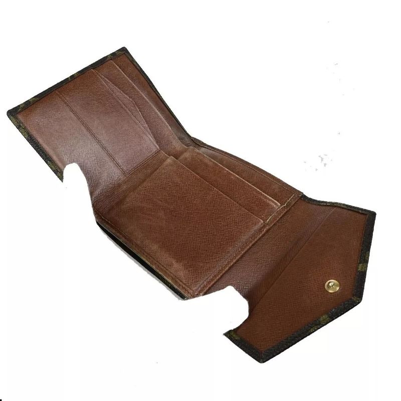 Louis Vuitton Bifold Wallet Monogram W Hook Brown Set Of 2 02bs059