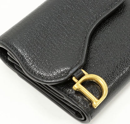 Dior Trifold Wallet With Coin Purse Bifold Wallet Saddle Lotus Wallet In