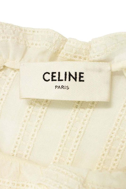 Celine 25SS Rb00i0661 Cropped Blouse Women 36