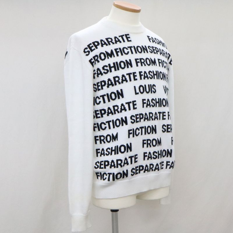 Louis Vuitton Letters Set Rm212m USO Hln06w White Long Sleeve Cool