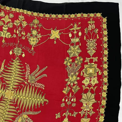 Hermes Extra-large Carre 140 Scarf Silk Scheherazade Red