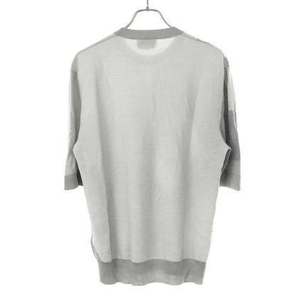 Hermes 25ss Chaîne D'ancre Big Mayon Short Sleeve Knit Sweater Gray M