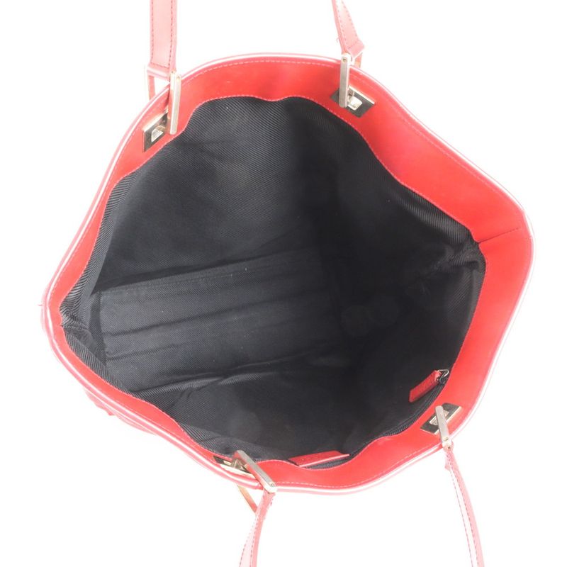 Gucci GG Canvas Leather Tote Bag Shoulder Hand 002-1098 Silver Hardware Women's