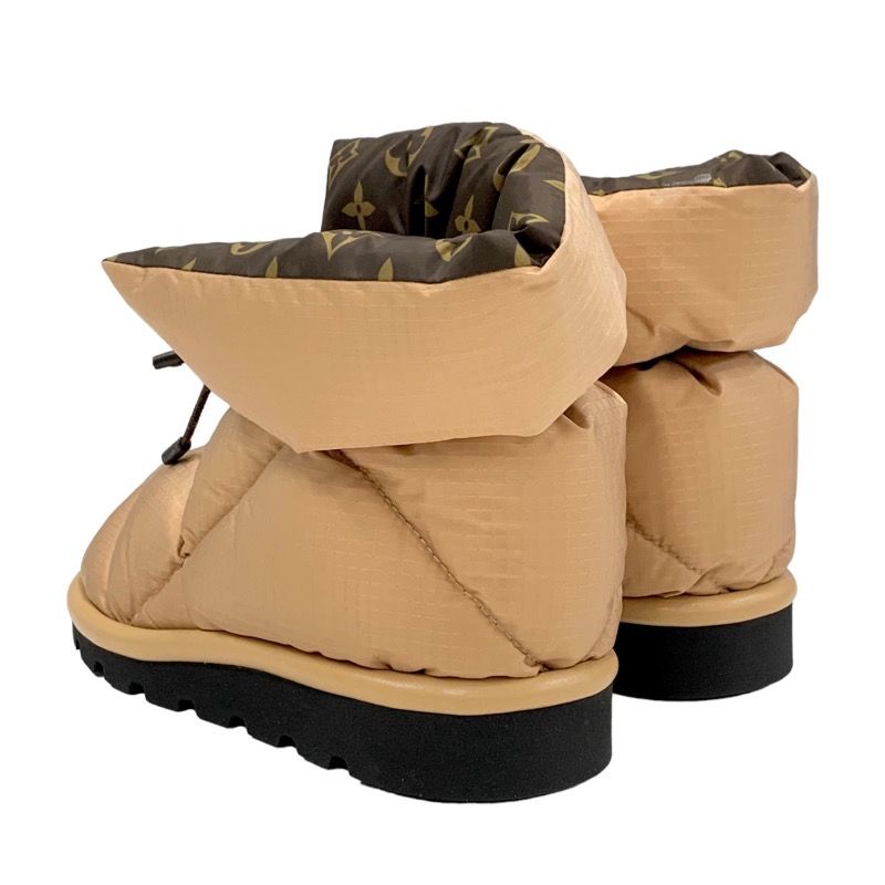 Unused Louis Vuitton Pillow Line Monogram Boots Short Boots Ankle Boots Nylon