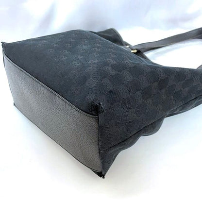 Gucci Tote Bag Black GG Canvas 153009 Light Canvas
