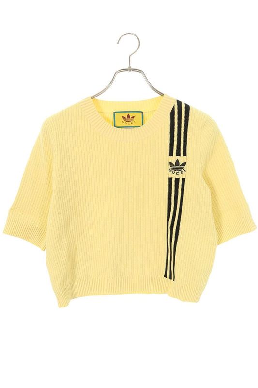 Gucci 693809 Xkcdq Double Logo Embroidery Knit Women's L