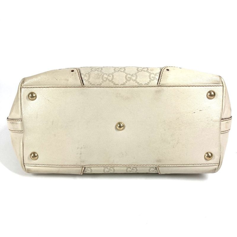 Gucci Shoulder Bag GG Guccissima Logo 145993 Cima Leather Off-white Color