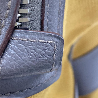 Hermes Boston Bag Arion 50 Light Brown And Dark Gray Silver Hardware Leather