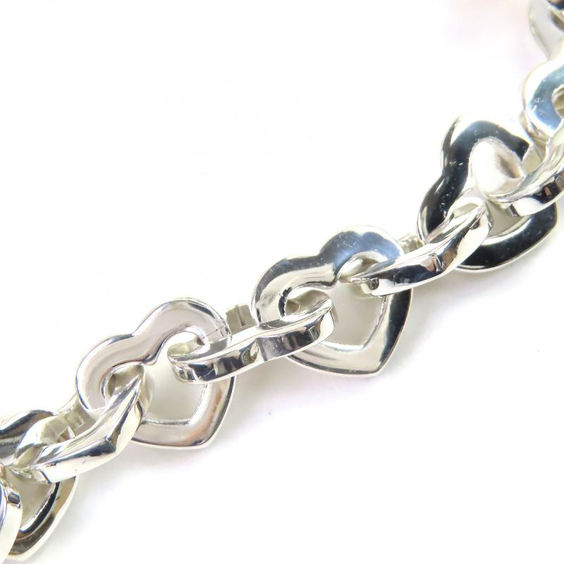 Tiffany & Co Heart Link Bracelet 925 750 Accessory Silver Gold Weight 36.2g