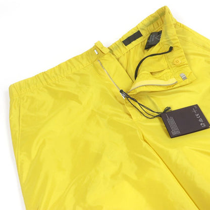 Prada 2021 Sph153 Re-nylon Triangle Logo Triangle Plate Shorts Yellow S Made In