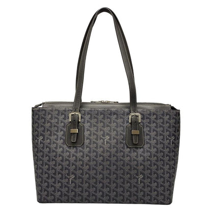 Goyard Shoulder Bag Mali Gallant MM Gray Leather