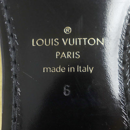 Louis Vuitton Hauteuil Line Velour Embroidered Slip-on Loafers Yellow 6 Made