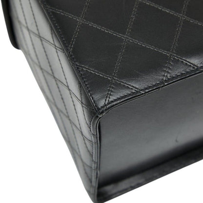 Chanel Bicolore Vanity Bag Shoulder Bag 2WAY Black Lambskin Ladies Chanel