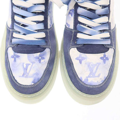 Louis Vuitton Watercolor Monogram Low Cut Sneakers White Blue 7 1 2