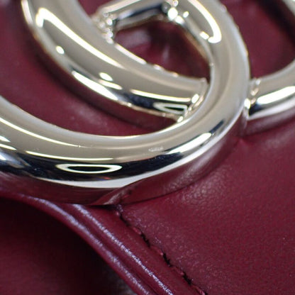 Gucci GG Marmont Mini Shoulder Bag 446744aadpj6207 Leather Rosso Ancora