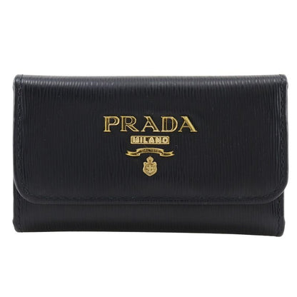 Prada Logo Hardware 6-rib Leather _ Key Case