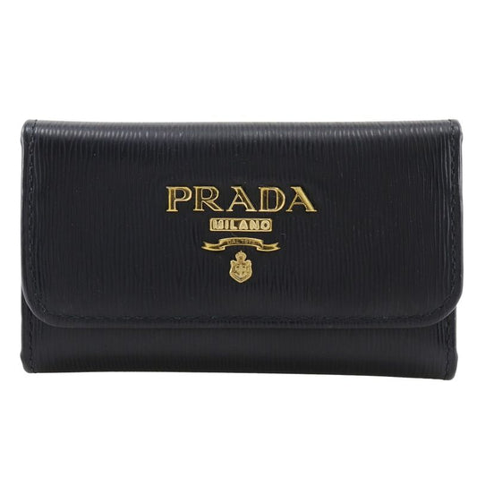 Prada Logo Hardware 6-rib Leather _ Key Case