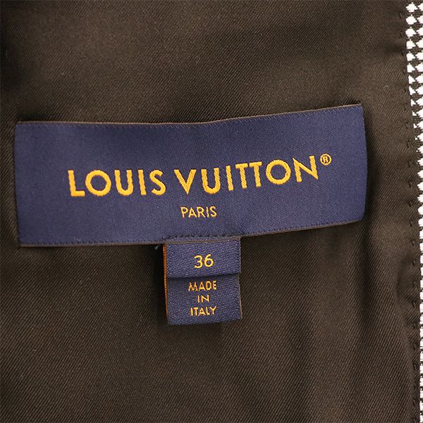 Louis Vuitton Staggered Stencil Collar Jacket Rw222b Polyester and Others Size