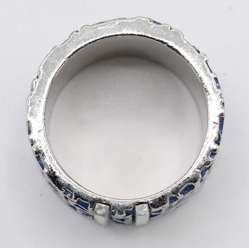 Christian DIOR Ring Trotter Approx 8.5 Blue Accessories Ladies With Box H1790