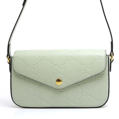 Gucci GG Super Mini Shoulder Bag 772794 Green Crossbody