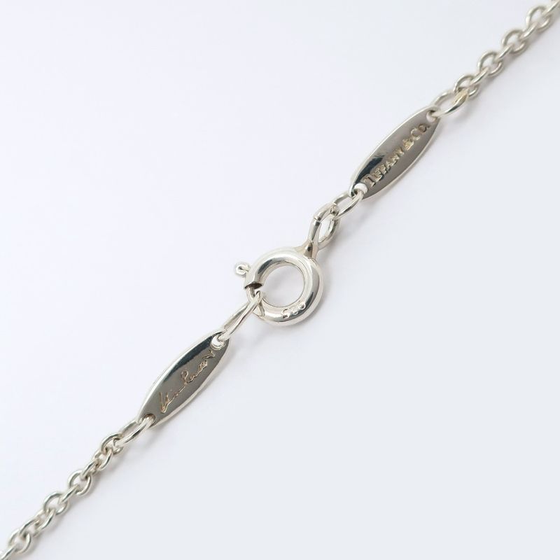 Tiffany & Co Open Heart Elsa Peretti 925 Silver Ladies 6.8g Necklace