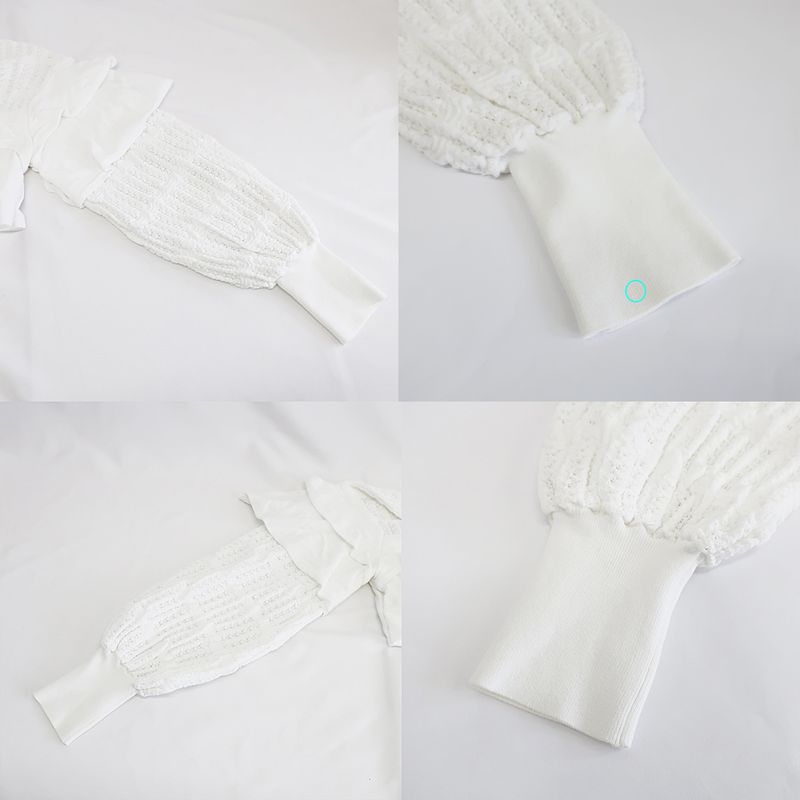Chanel Blouse Cut And Sew - Long Sleeve Frill Lace P58603k07666 White