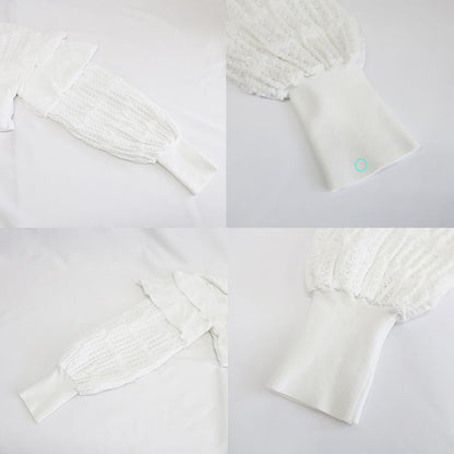 Chanel Blouse Cut And Sew - Long Sleeve Frill Lace P58603k07666 White