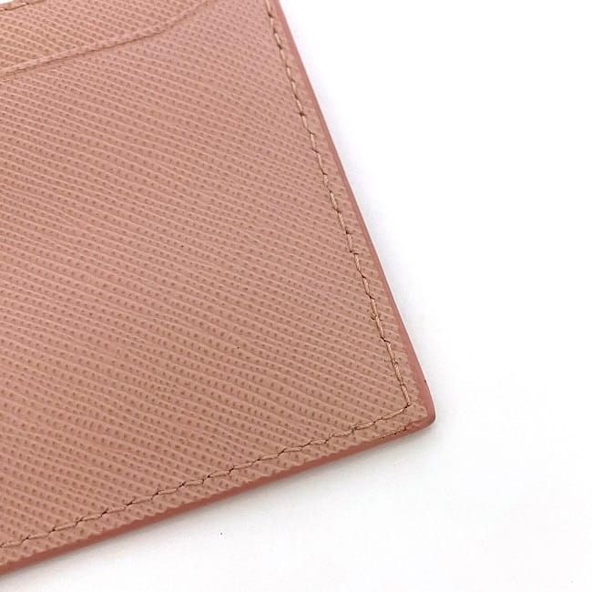Prada Card Case Pink Ec20578 Excellent Condition Cles Zit Card