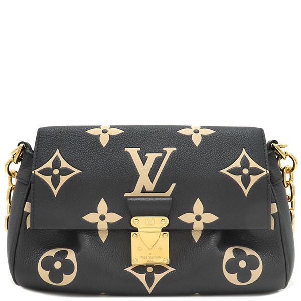 Louis Vuitton 2way Bag Favorite Nm Monogram Giant Black and Beige Gold Hardware