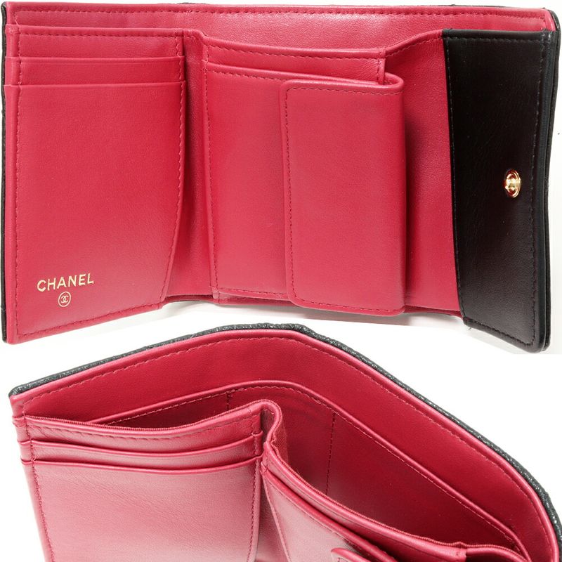 Chanel Trifold Wallet With Coin Purse Chanel 19 Small Flap Wallet Lambskin