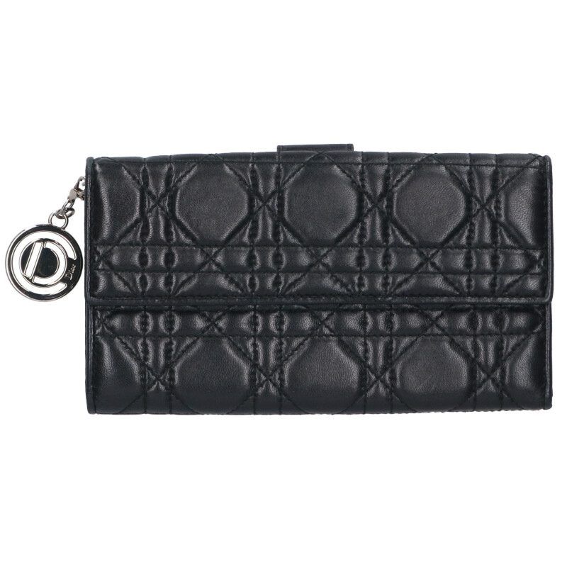 Christian Dior Lady Dior Cannage Wallet Women's