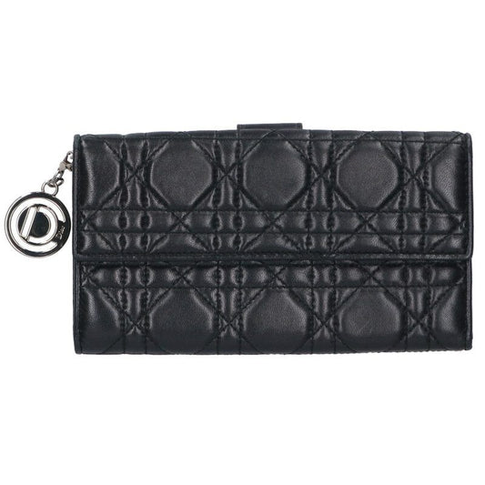 Christian Dior Lady Dior Cannage Wallet Women's