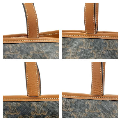 Celine Triomphe Canvas Medium Cabas Shoulder Bag Brown 408582 Shoulder Bag