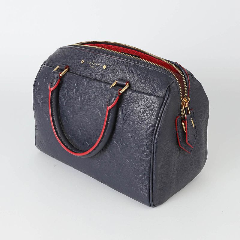Louis Vuitton Handbag Speedy Bandouliere 25 Marine Rouge Rank A