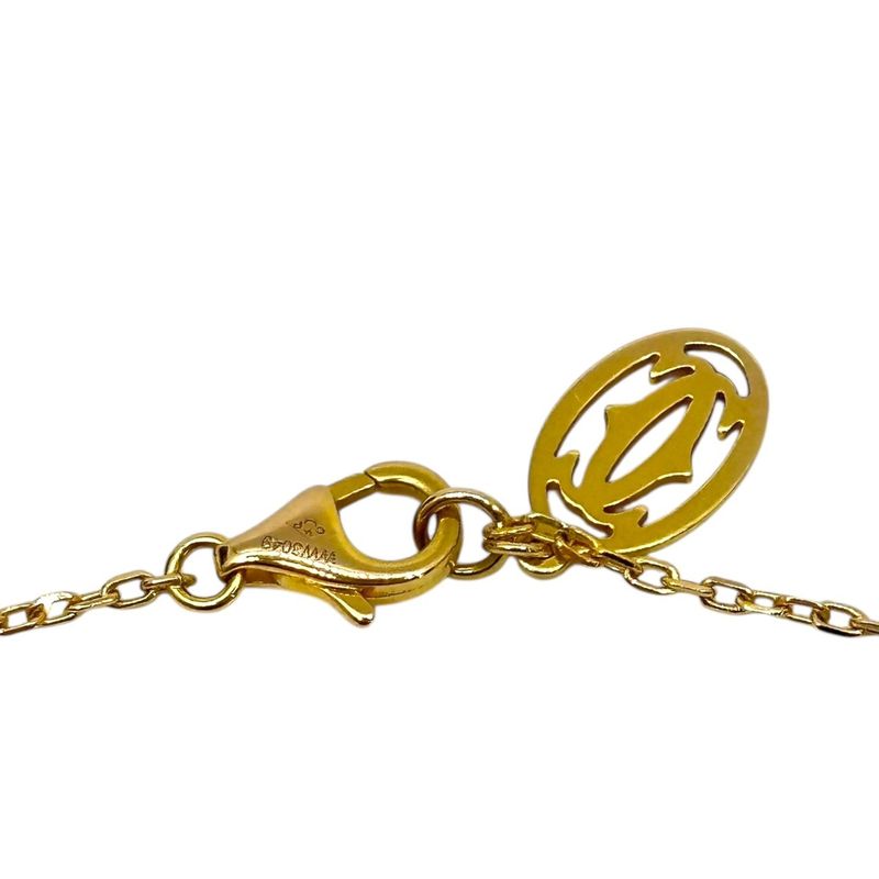 Cartier 750 Diamants Légers Diamond Heart Necklace 18k Pink Gold Diamants