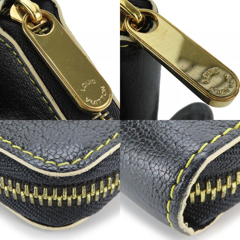 Louis Vuitton Long Wallet Zippy Wallet M93029 Suhari Round Zipper Leather Black