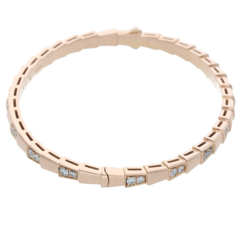 Bulgari Serpenti 18K Yellow Gold Diamond Bracelet Men's M