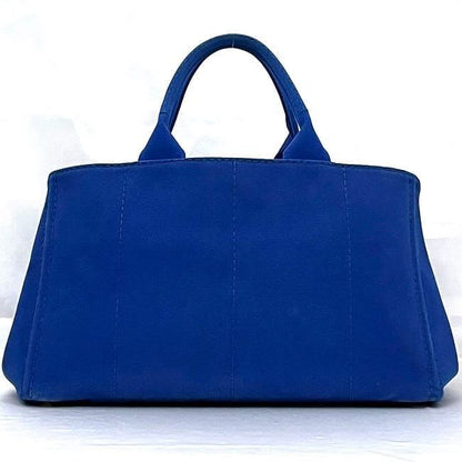 Prada Tote Bag Blue Cobalto Canapa