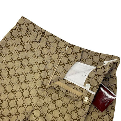 Gucci Bottoms Beige Brown GG Canvas Shorts