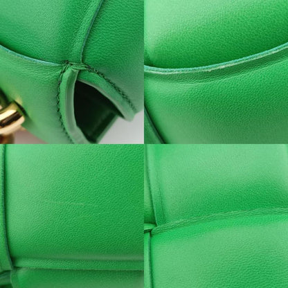 Bottega Veneta The Chain Cassette Green Lambskin B09108320p