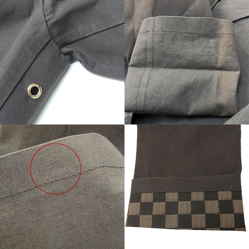 Louis Vuitton Trenchcoat 13196 Cotton Brown - Mackintosh Damier Women Louis