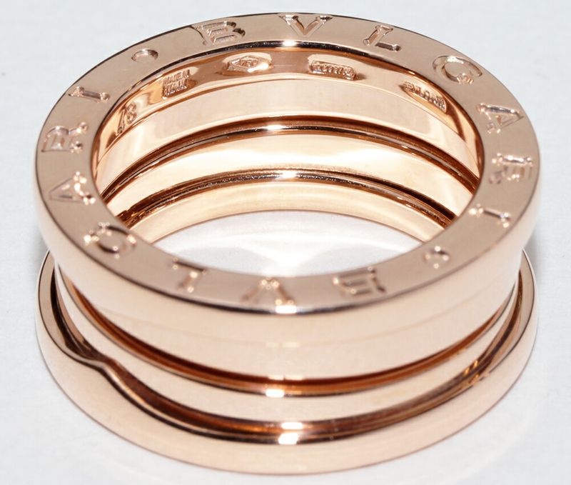 Bulgari Ring 18K Pink Gold Bzero1 Ring S