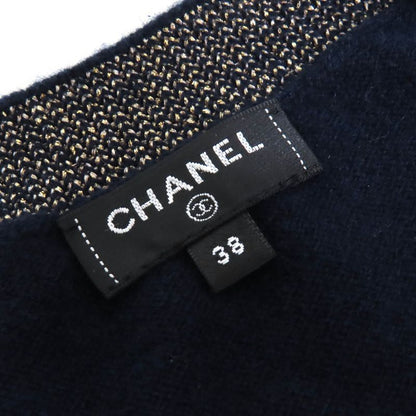 CHANEL P61656k47200 Cashmere Polyester Coco Mark Scarab Button Back Embroidered
