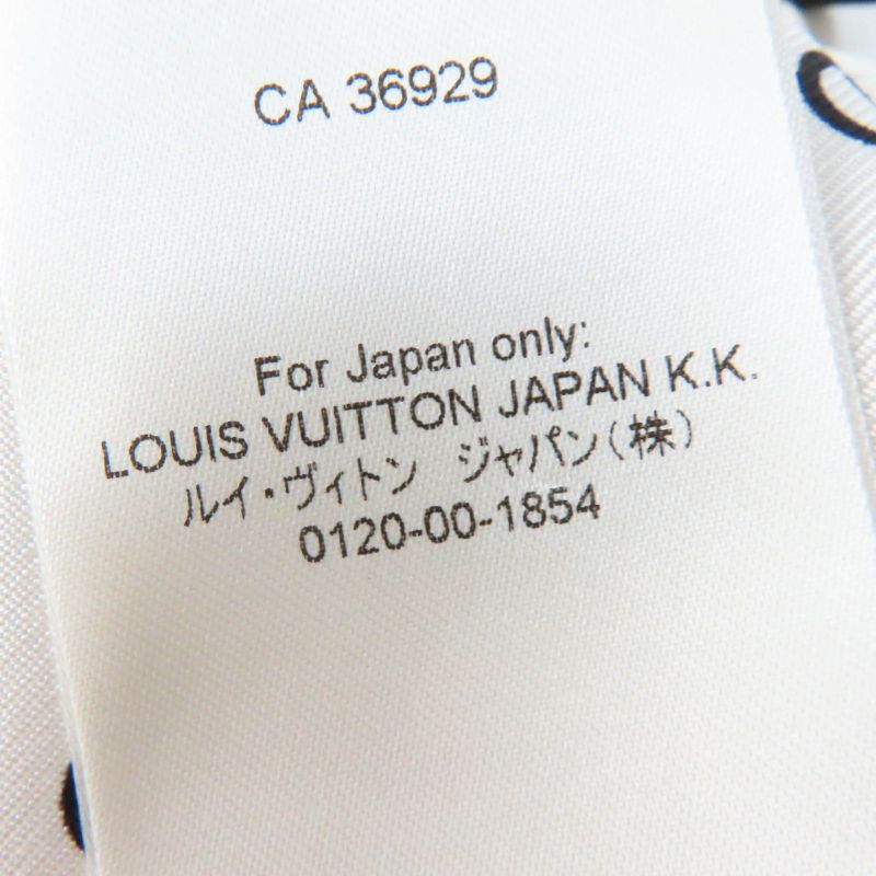 Louis Vuitton 22SS 1a9nyn 100% Silk Chain Link Drawstring Dress White Black 36