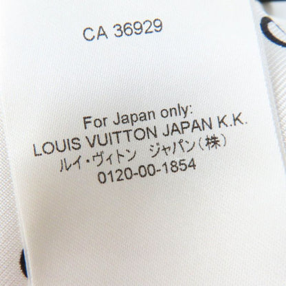 Louis Vuitton 22SS 1a9nyn 100% Silk Chain Link Drawstring Dress White Black 36