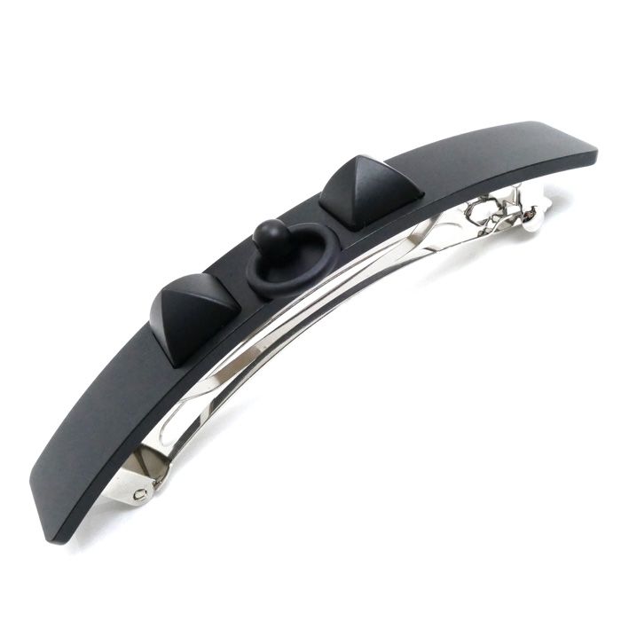 Hermes Aluminum Clous Medor GM Barrette H241030g Second Hand