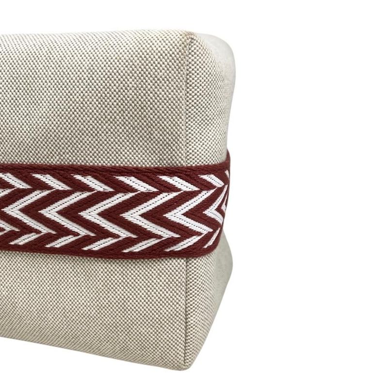 Hermes Bath Pouch Bride-a-Black GM Toile Canvas H Logo Zigzag Rouge Ash Red