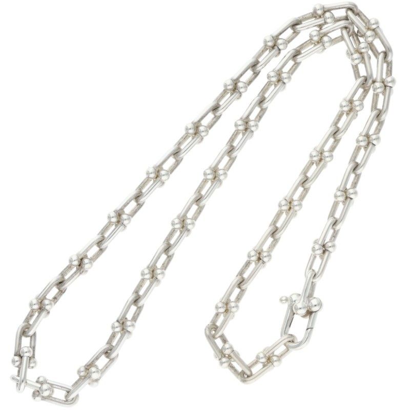 Tiffany & Co Hardwear Hardware Link Silver Necklace Men's 18inch