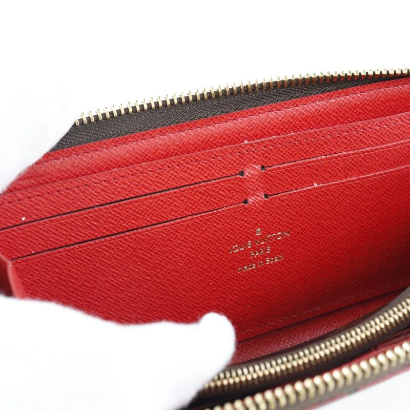 Louis Vuitton Portefeuille Clemence Flower Charm M62940 Monogram Canvas Brown